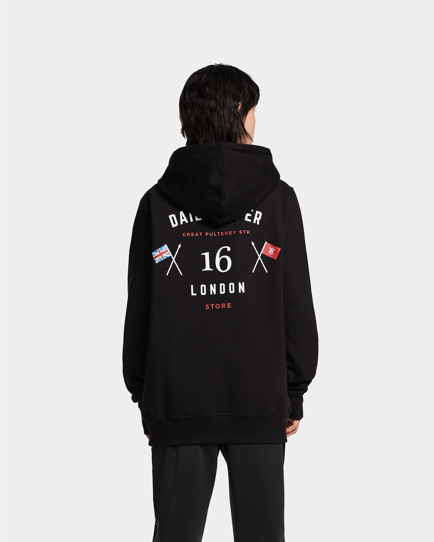 Black White London Flagship Store Hoody