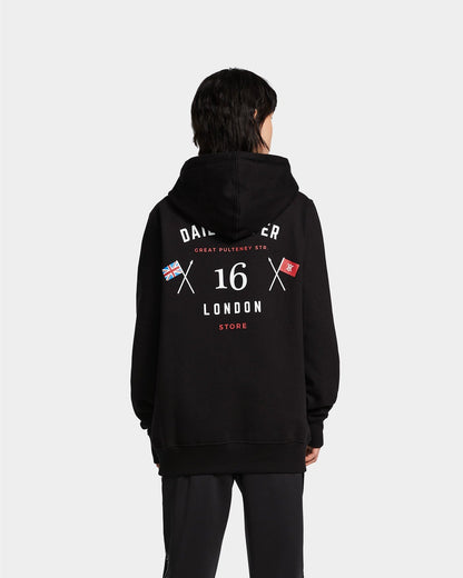 Black White London Flagship Store Hoody