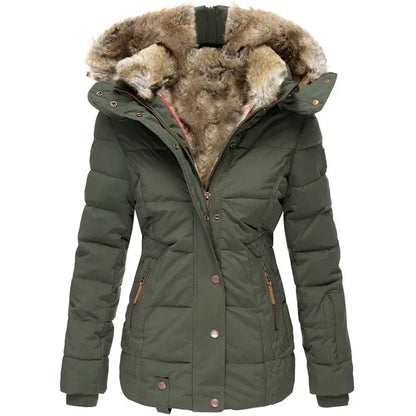 Cappotto Invernale Caldo con Fodera in Pelliccia