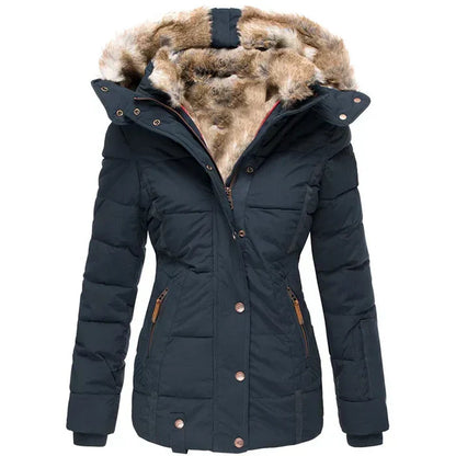 Cappotto Invernale Caldo con Fodera in Pelliccia