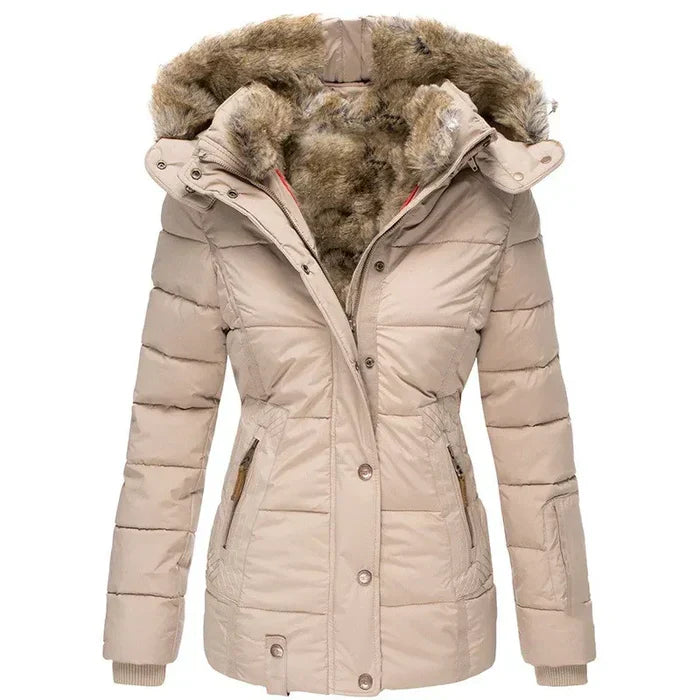 Cappotto Invernale Caldo con Fodera in Pelliccia