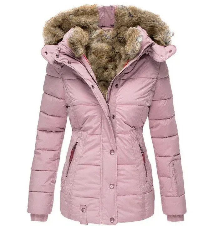 Cappotto Invernale Caldo con Fodera in Pelliccia