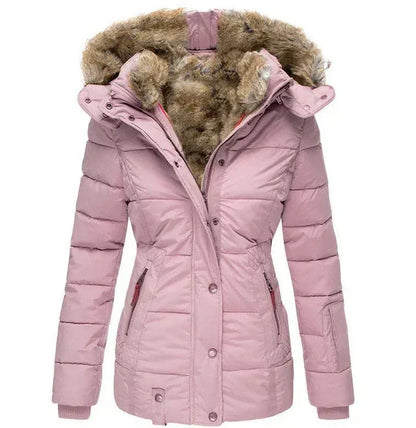 Cappotto Invernale Caldo con Fodera in Pelliccia