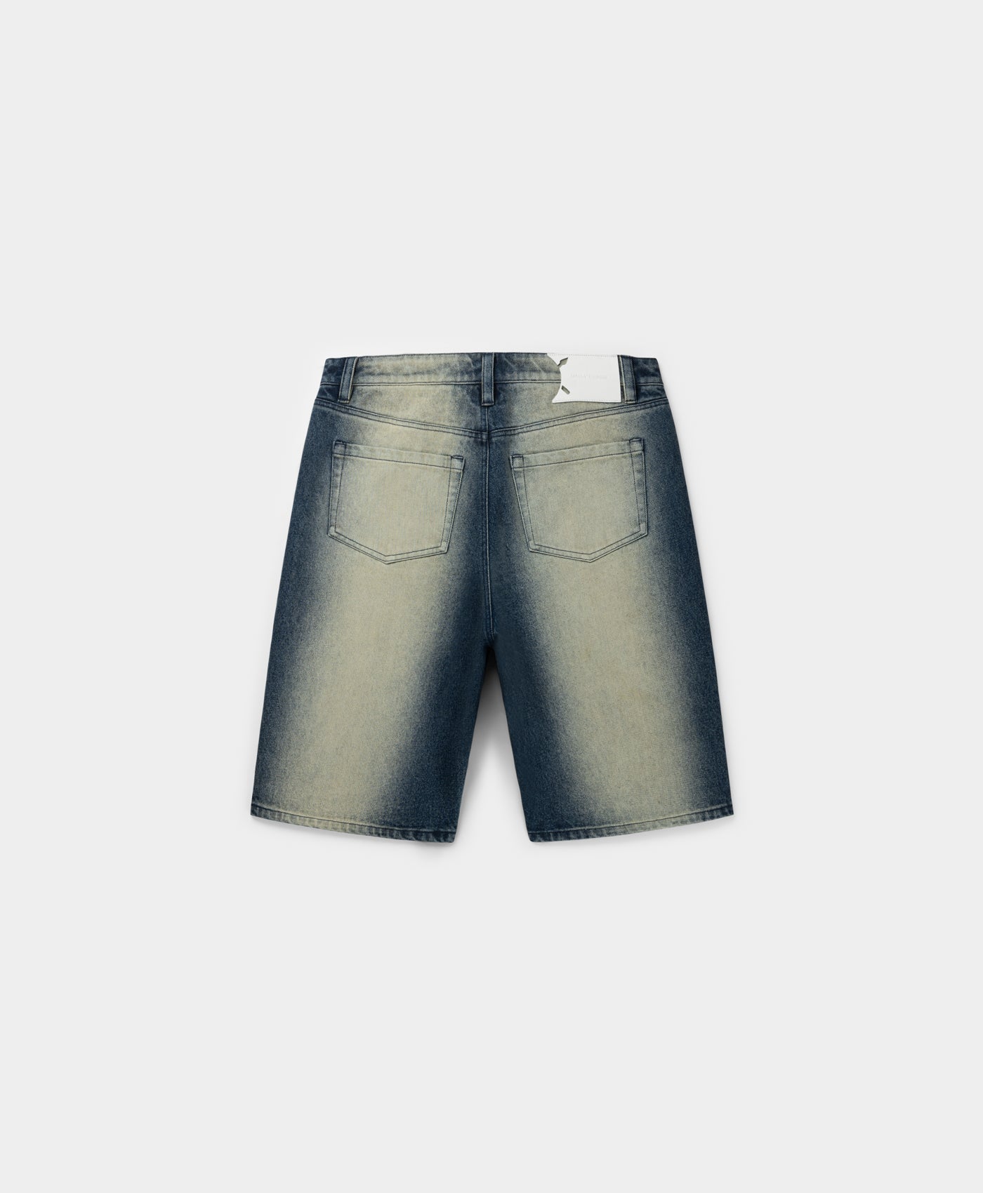 Bleached Denim Blue Shorts