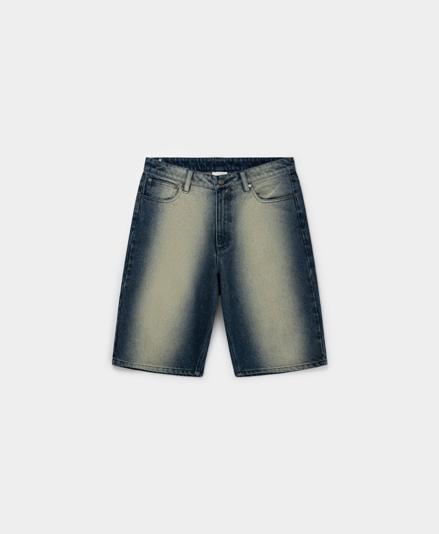 Bleached Denim Blue Shorts