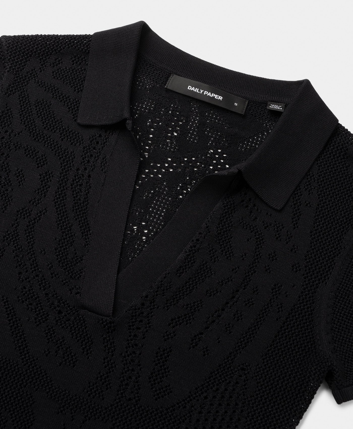 Black Braided Polo