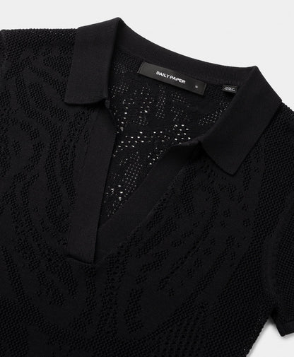 Black Braided Polo