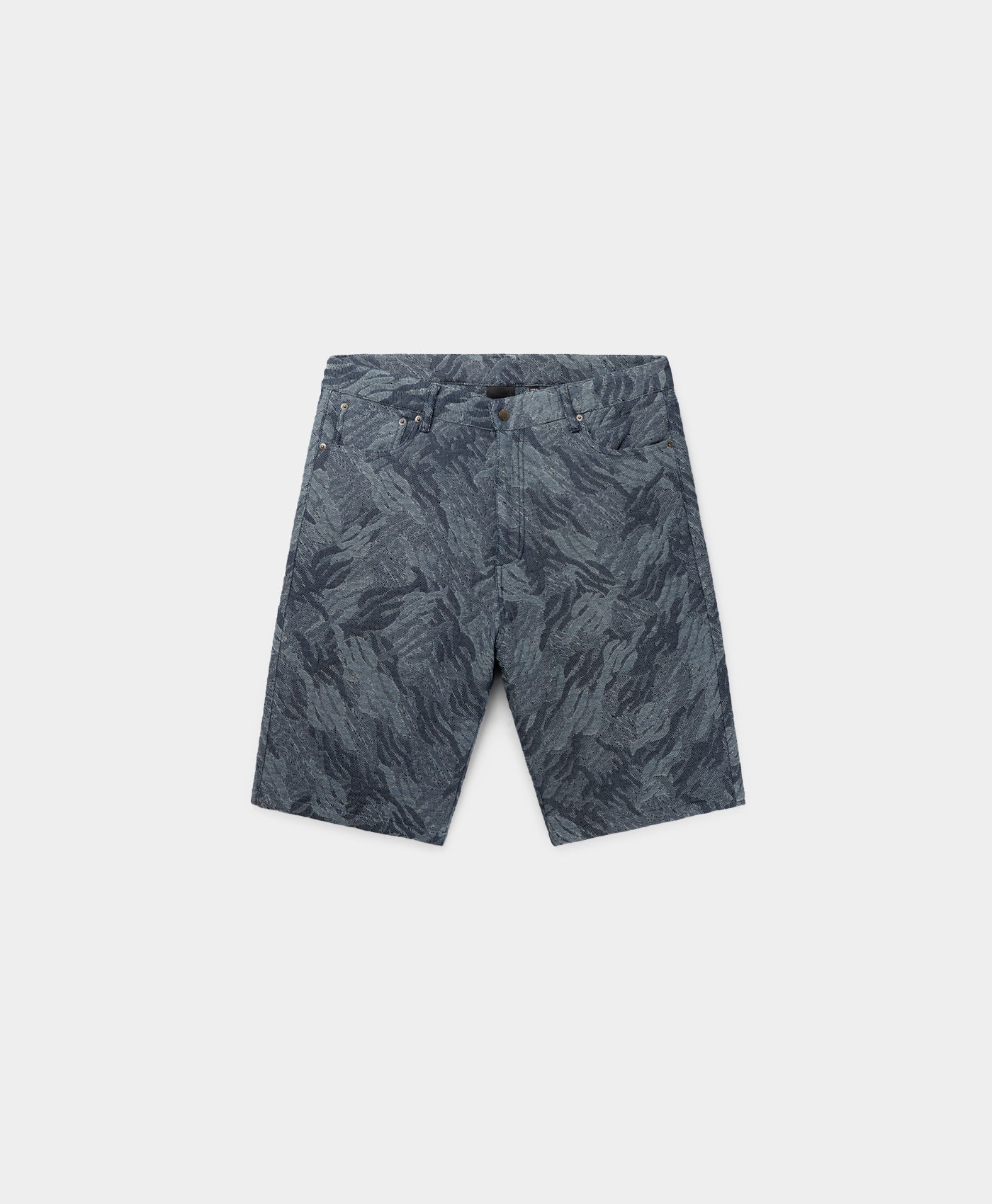 Camo Monogram Jeans Shorts