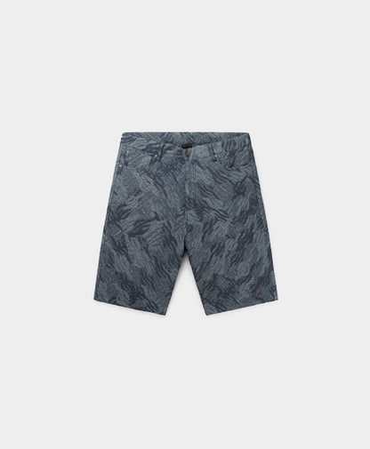 Camo Monogram Jeans Shorts