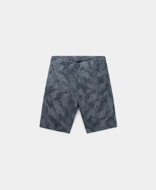 Camo Monogram Jeans Shorts