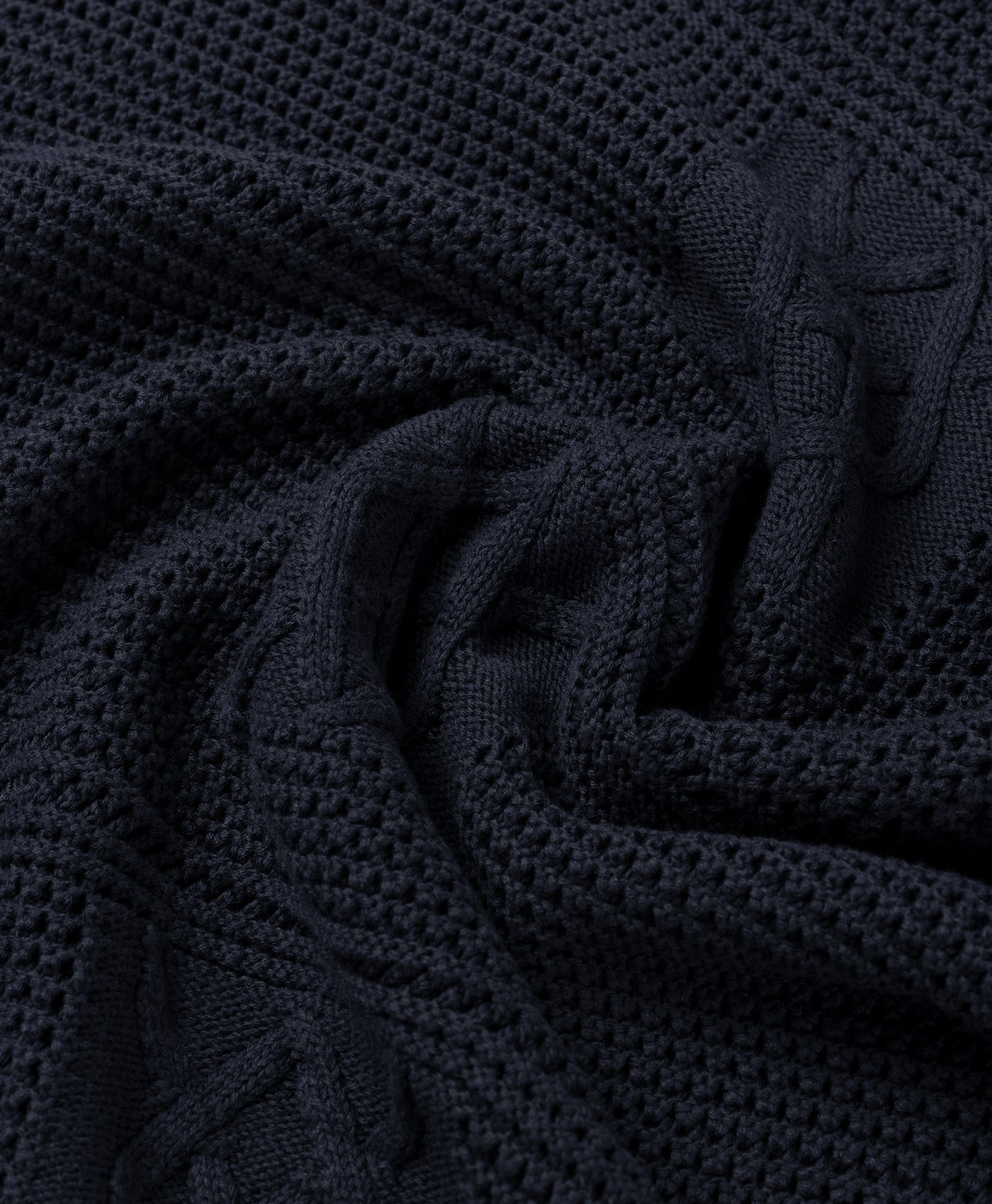 Maritime Blue Crochet T-Shirt