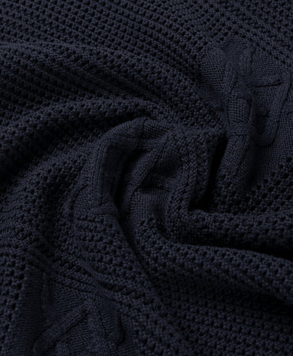 Maritime Blue Crochet T-Shirt