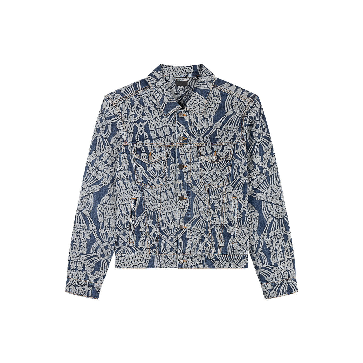 Dark Blue Denim Macrame Jacket