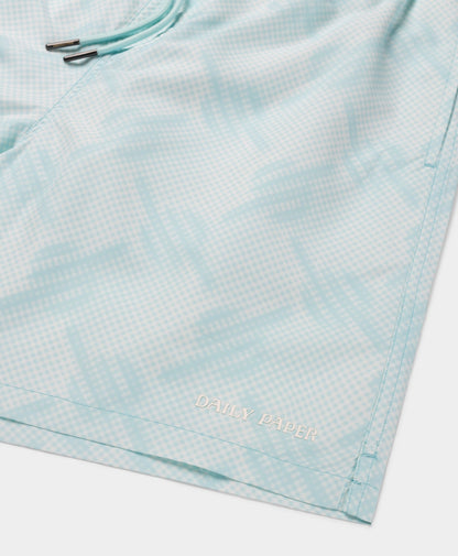 Salt Water Blue Dotted Monogram Swimshorts