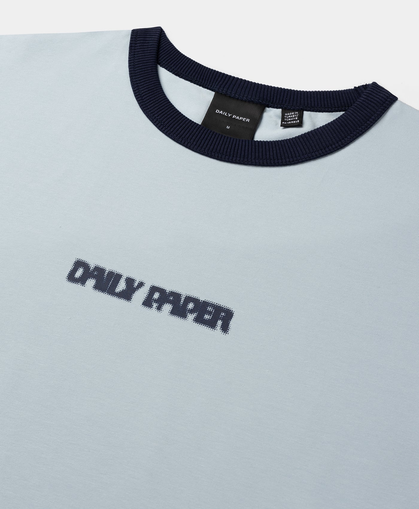 Subdued Blue Dotted Type T-Shirt