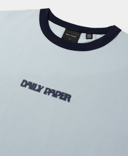 Subdued Blue Dotted Type T-Shirt