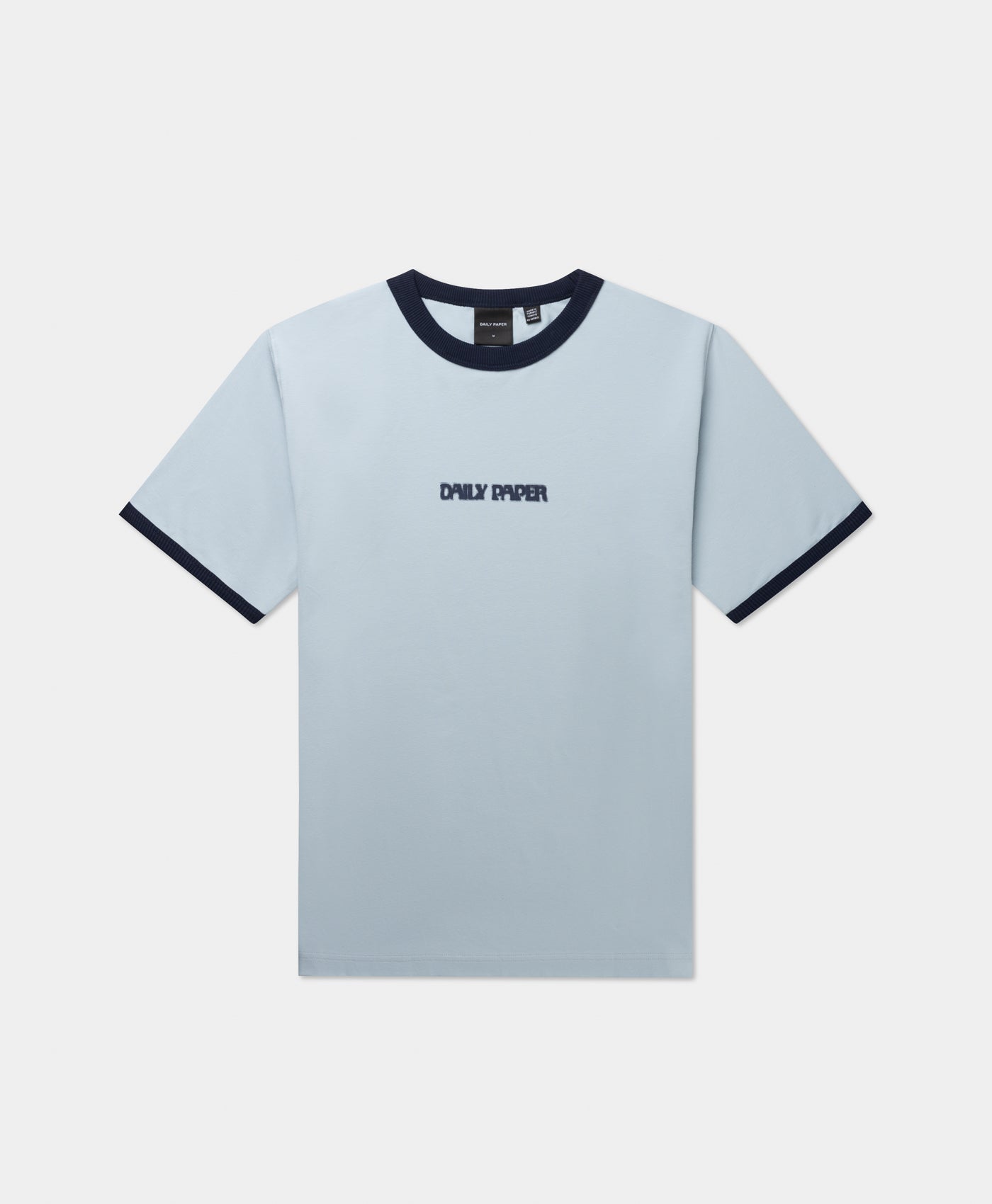 Subdued Blue Dotted Type T-Shirt