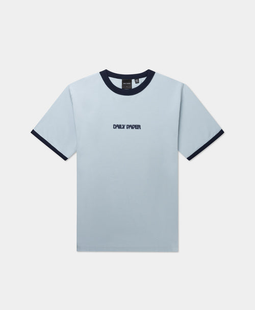 Subdued Blue Dotted Type T-Shirt