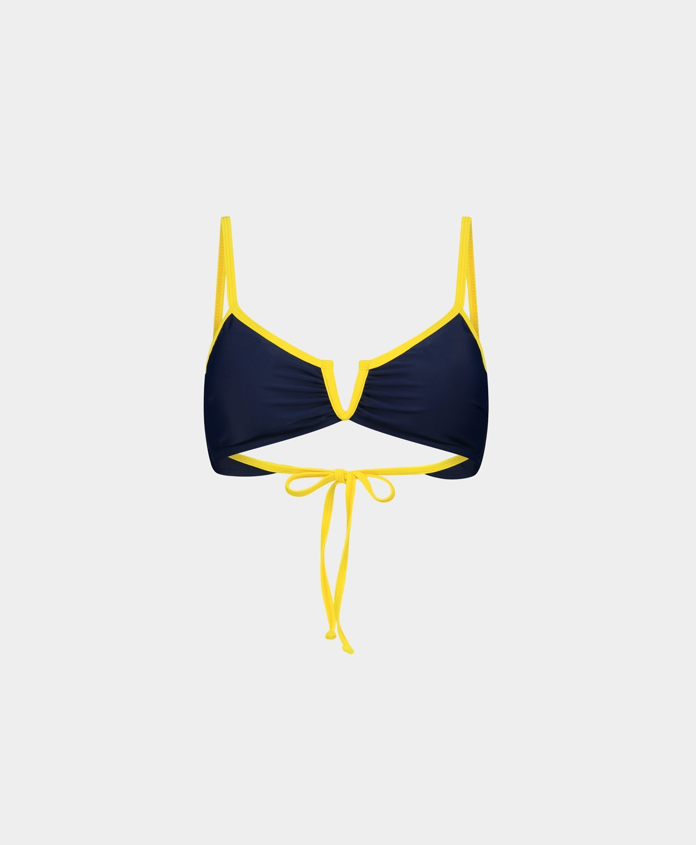 Blue Contrast Bikini Top