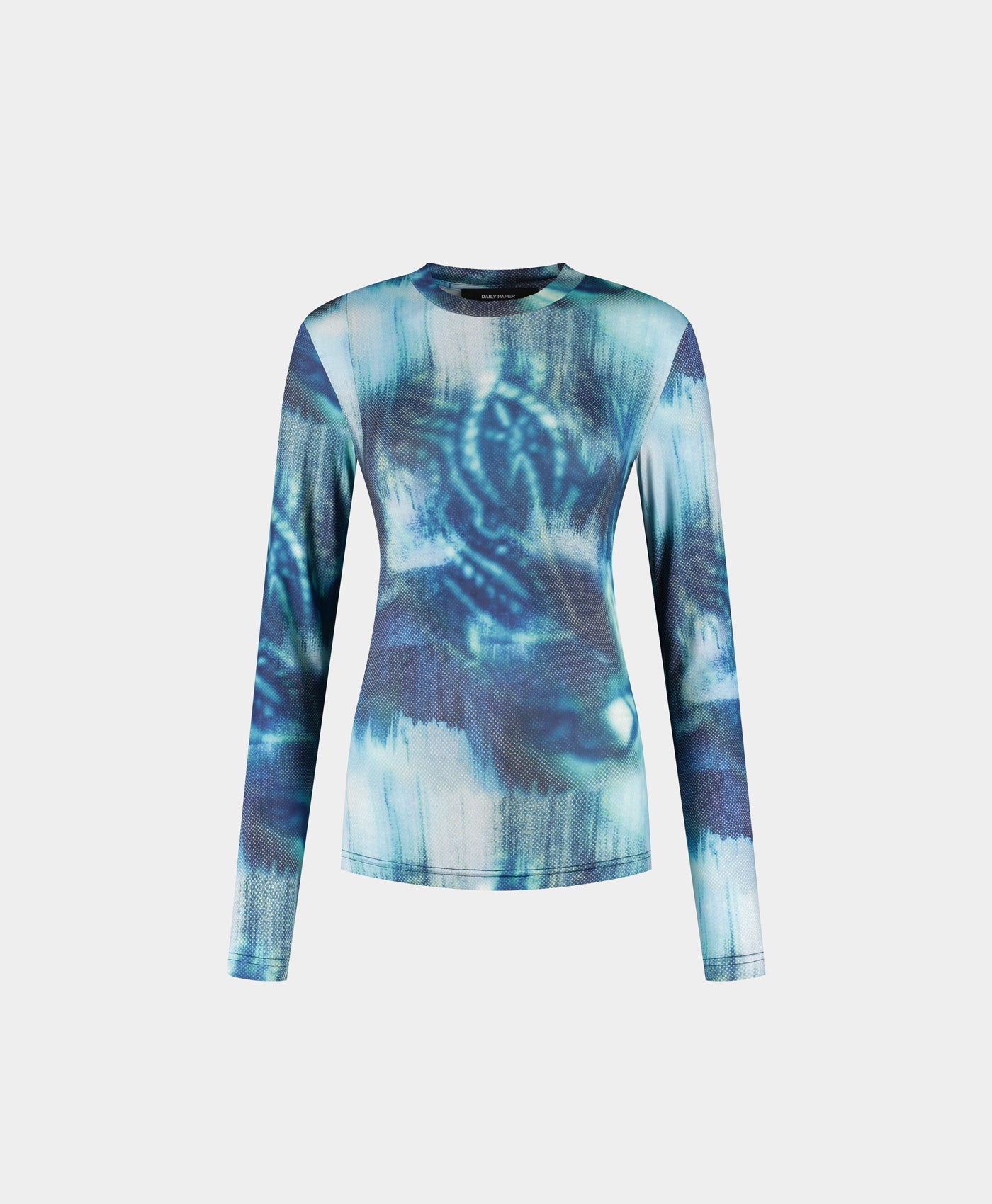 Blue Fitted Braid Longsleeve