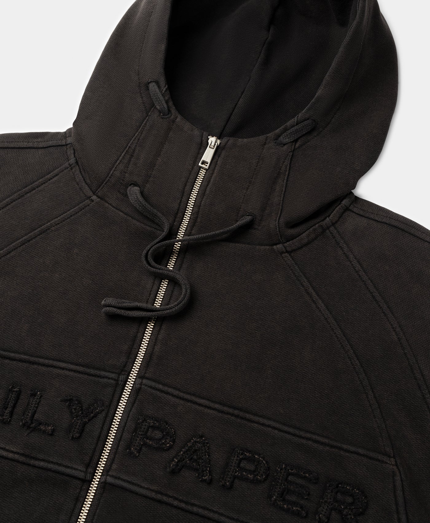 Black Garment Wash Jacket