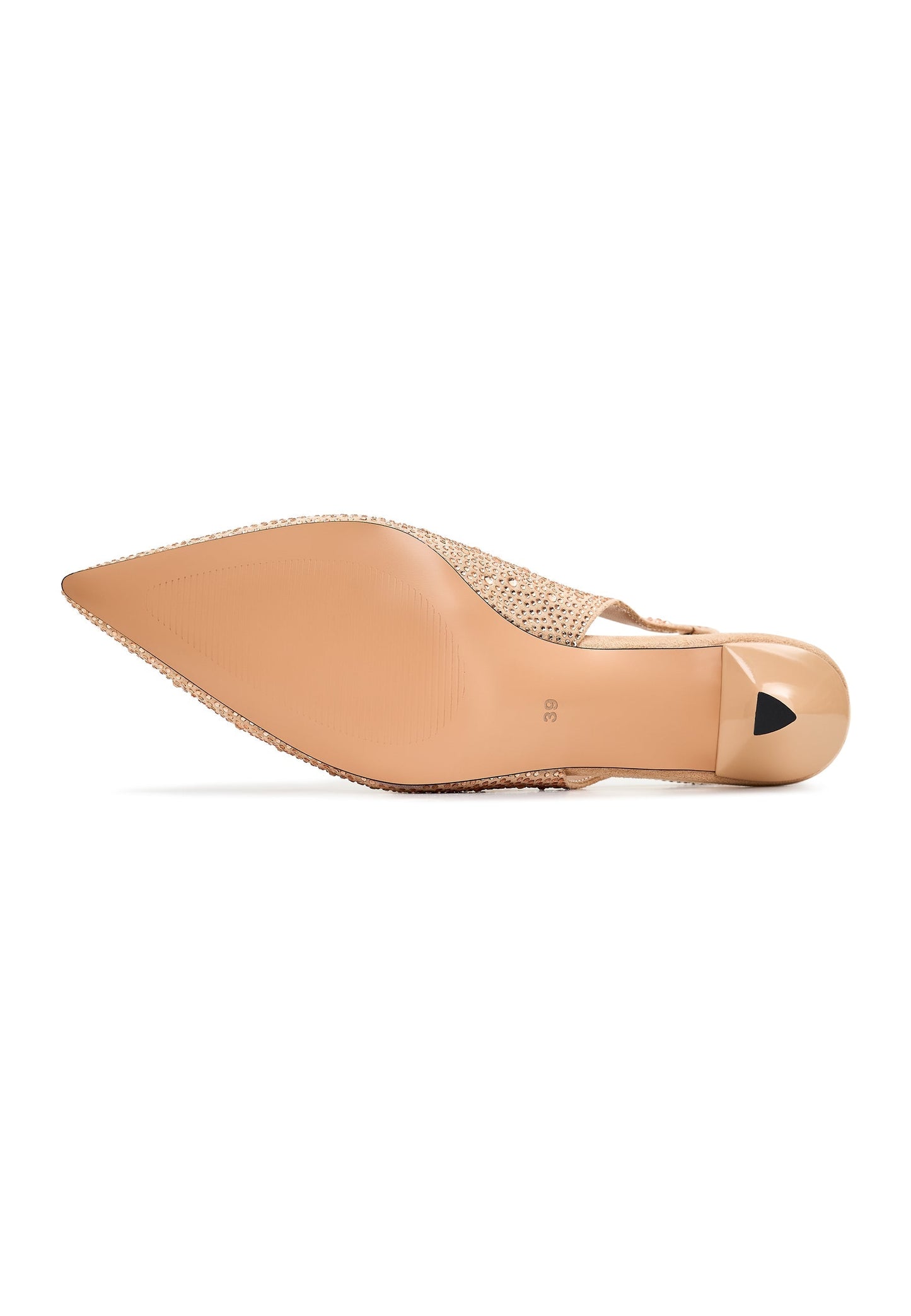 Jewel Suede High Heeled Pumps Samantha - Gold