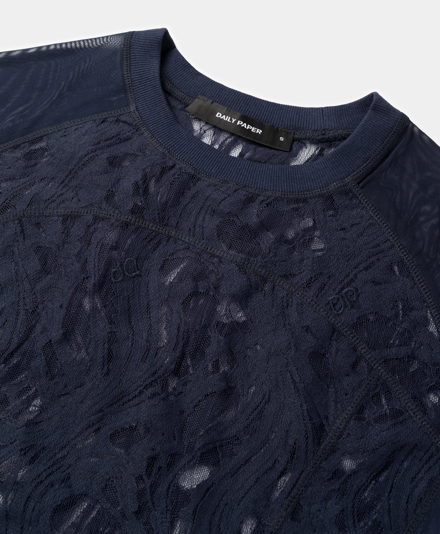Maritime Blue Lace Top
