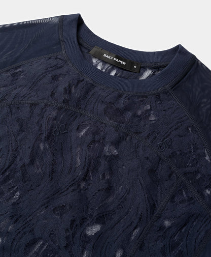 Maritime Blue Lace Top