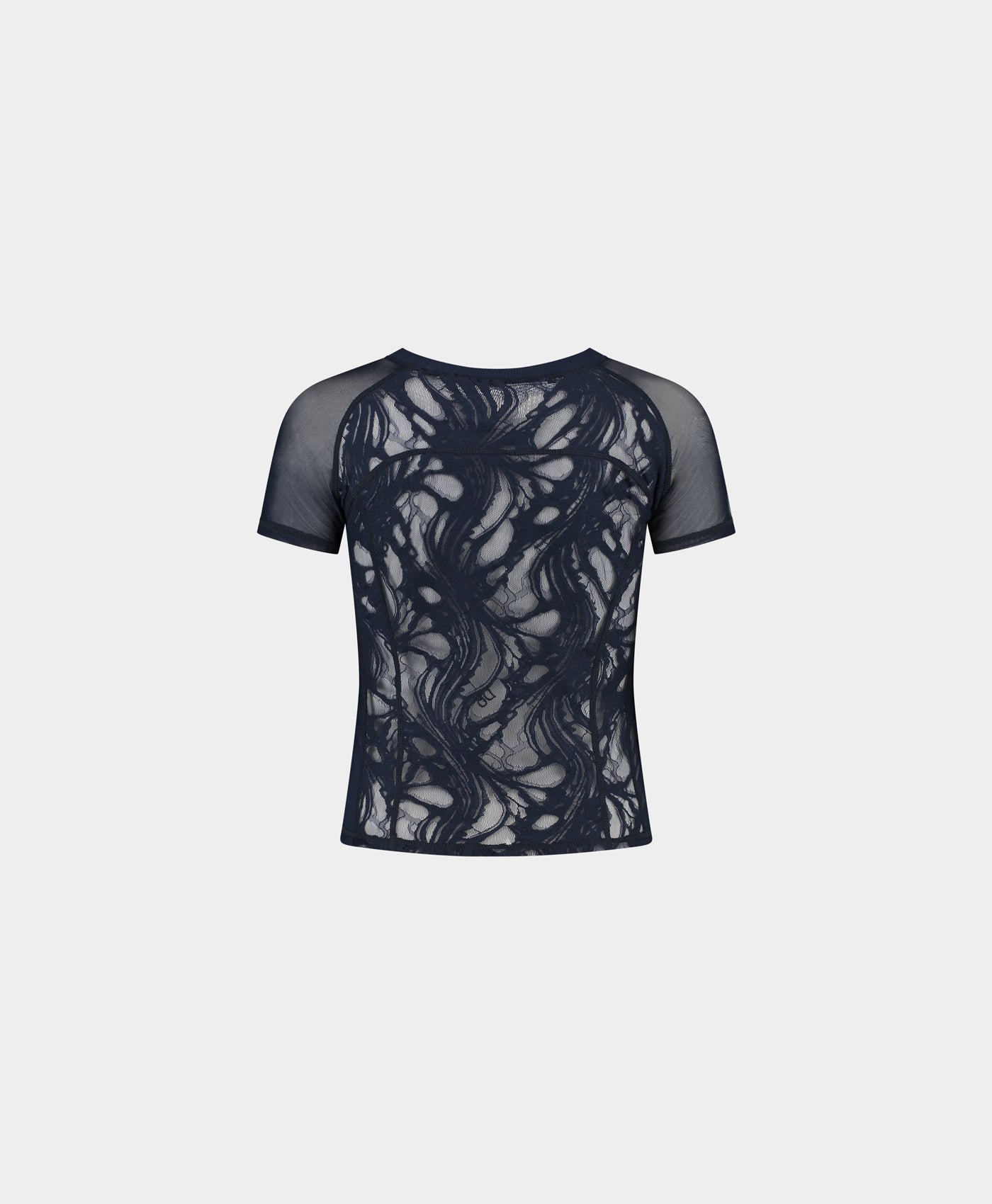 Maritime Blue Lace Top