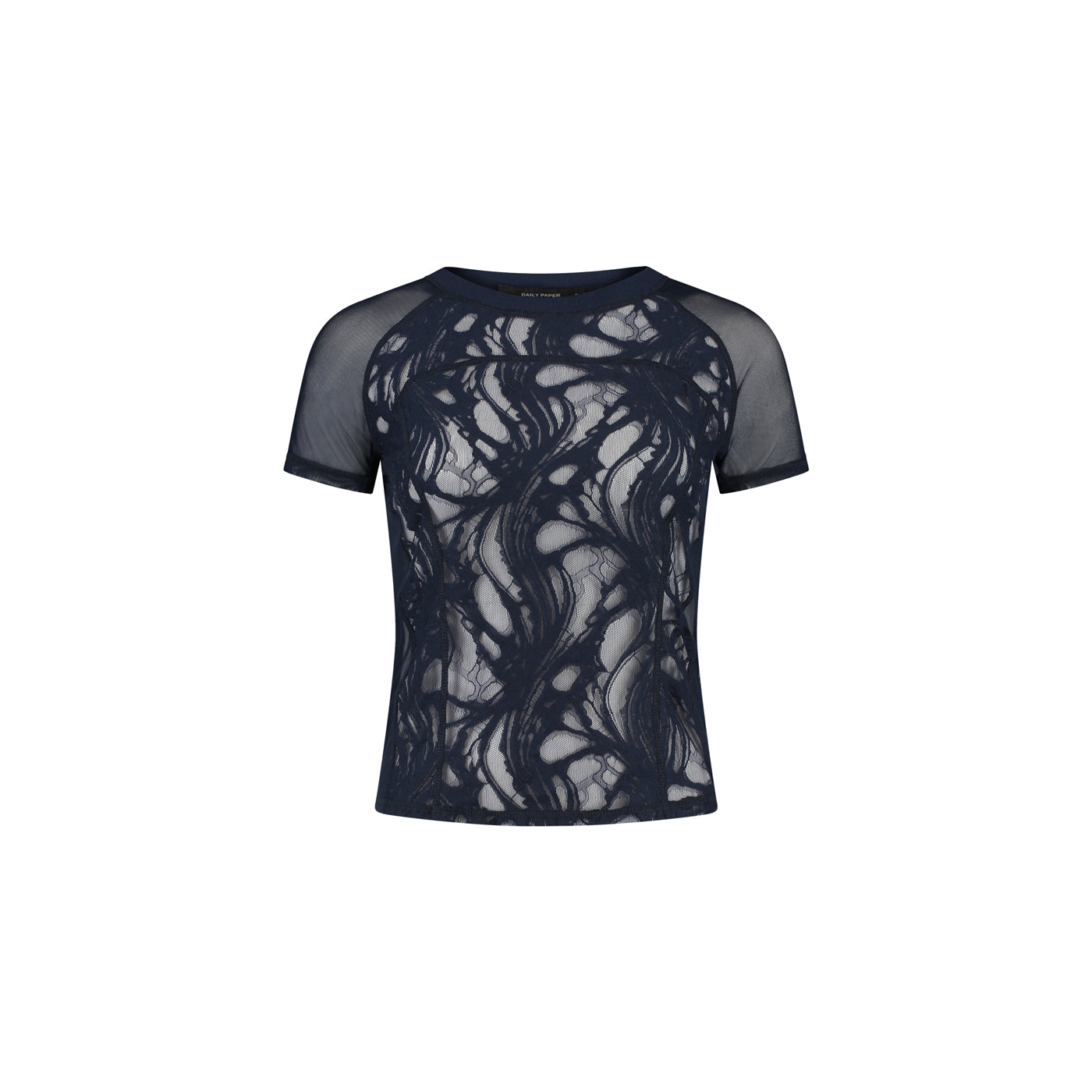 Maritime Blue Lace Top