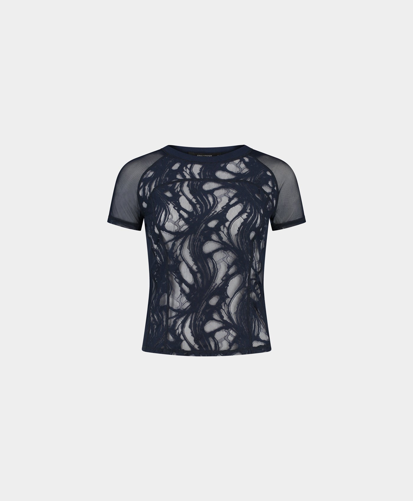 Maritime Blue Lace Top
