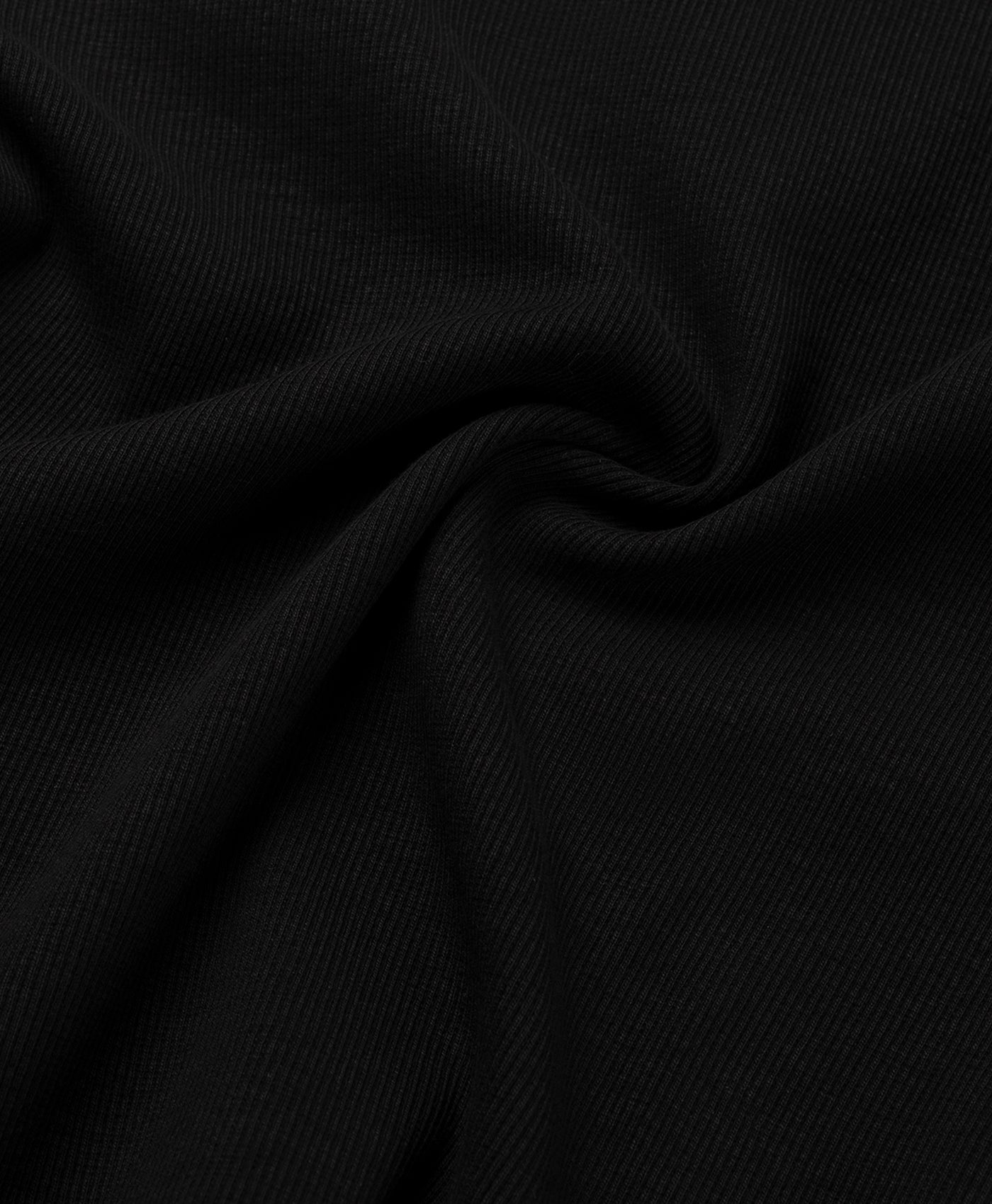 Black Logo Rib Top