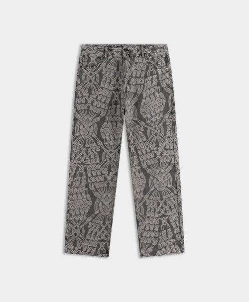 Grey Macrame Amba Jeans