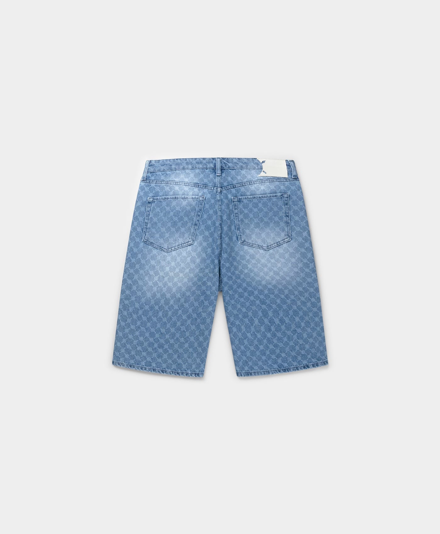 Blue Monogram Denim Shorts