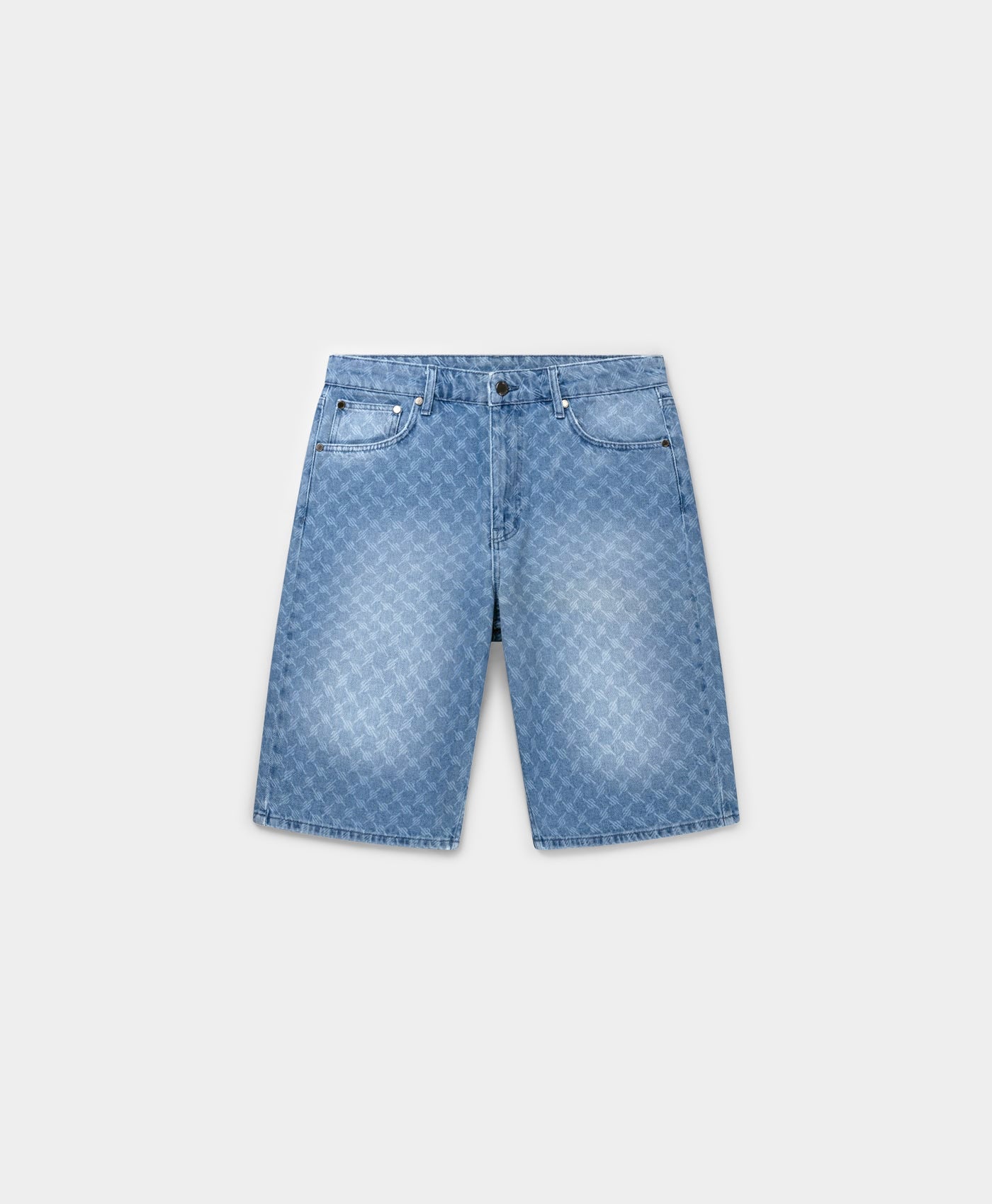 Blue Monogram Denim Shorts