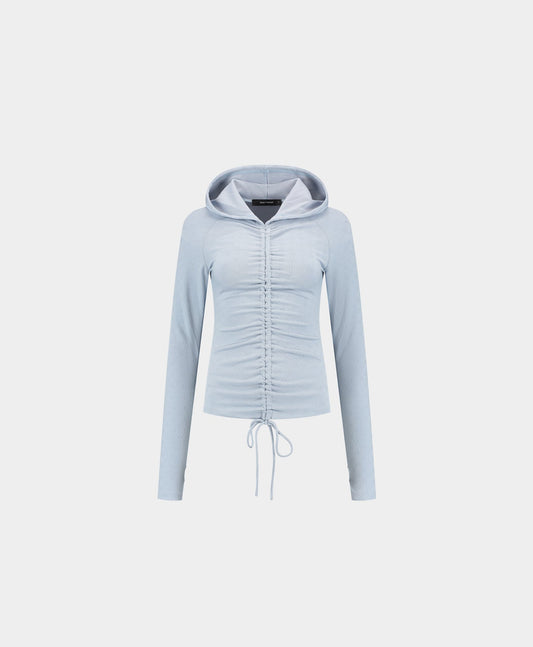 Subdued Blue Monogram Fitted Hoodie
