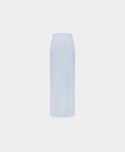 Subdued Blue Monogram Maxi Skirt