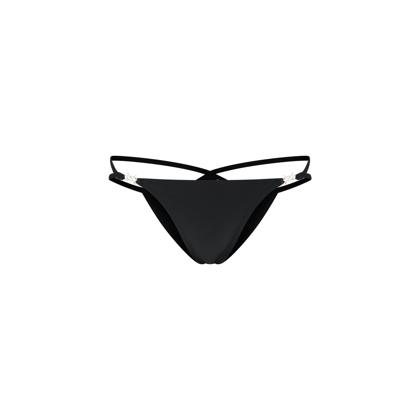 Black Metal Shield Bikini Bottom