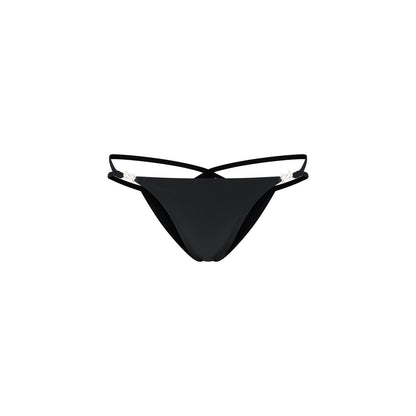 Black Metal Shield Bikini Bottom