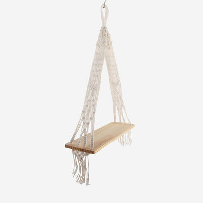 Scaffale Sospeso in Macramé