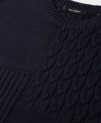 Naval Academy Patchwork Knit Sweater