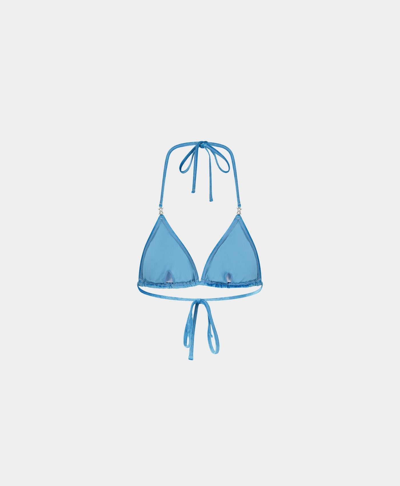 Blue Velvet Bikini Top
