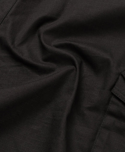Black Oyster Ripstop Cargo Pants