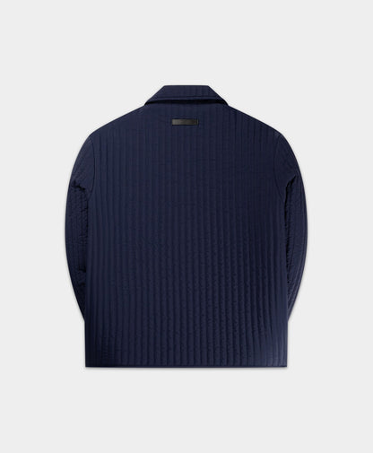 Maritime Blue Shield Quilted Jacket