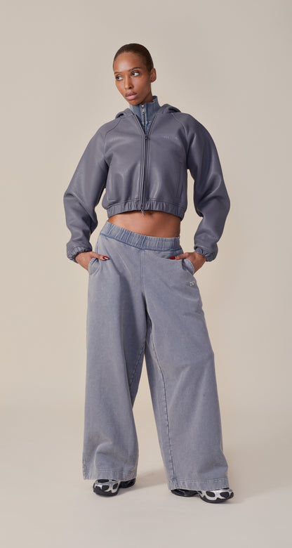 Wet Weather Pu Scuba Cropped Jacket