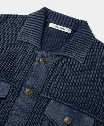 Blue Tano Knit Cardigan
