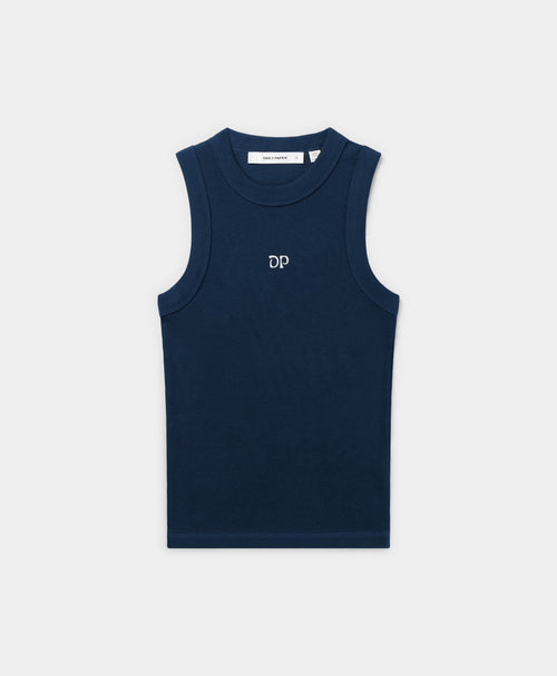 Pageant Blue Unit Rib Tank Top