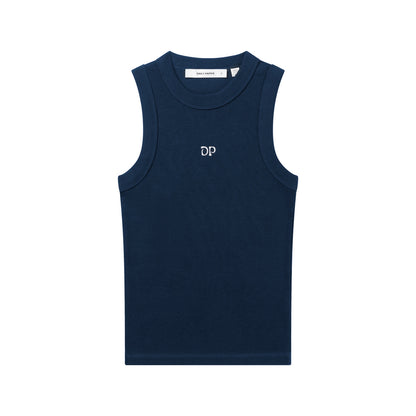 Pageant Blue Unit Rib Tank Top