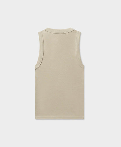 Peyote Beige Unit Rib Top