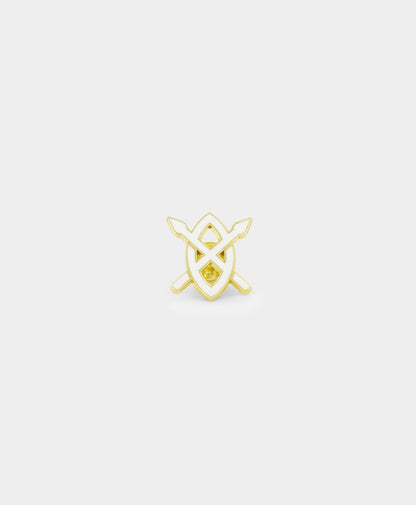 White Gold Pin